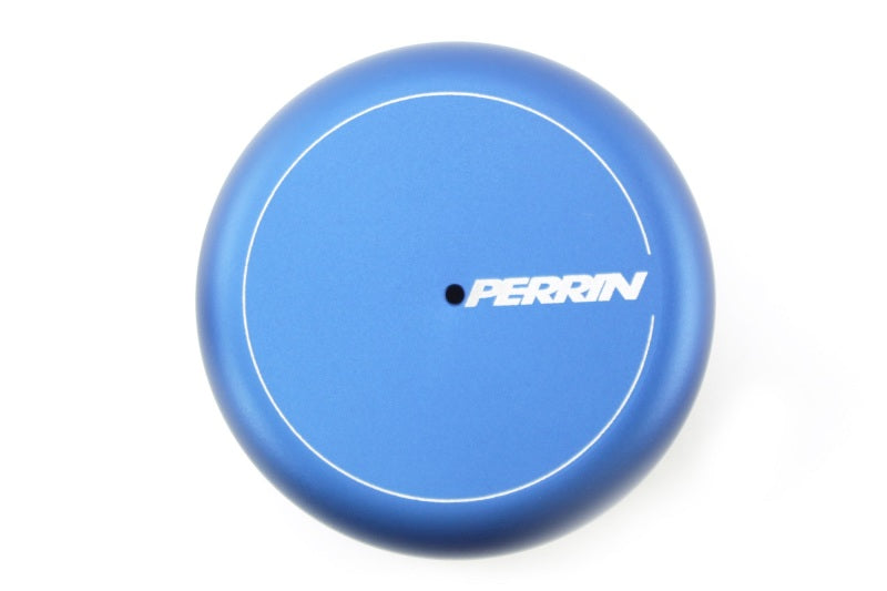 Blue PERRIN oil filter cover for Subaru WRX, BRZ, and Toyota GR86 by JDMuscle
