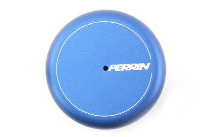 Blue PERRIN oil filter cover for Subaru WRX, BRZ, and Toyota GR86 by JDMuscle
