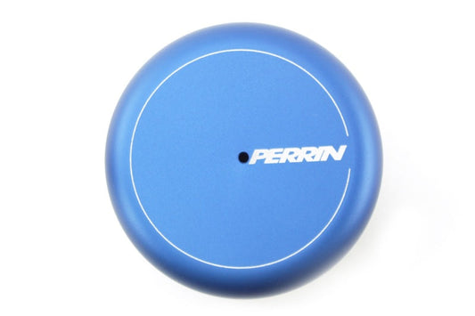Blue PERRIN oil filter cover for Subaru WRX, BRZ, and Toyota GR86 by JDMuscle