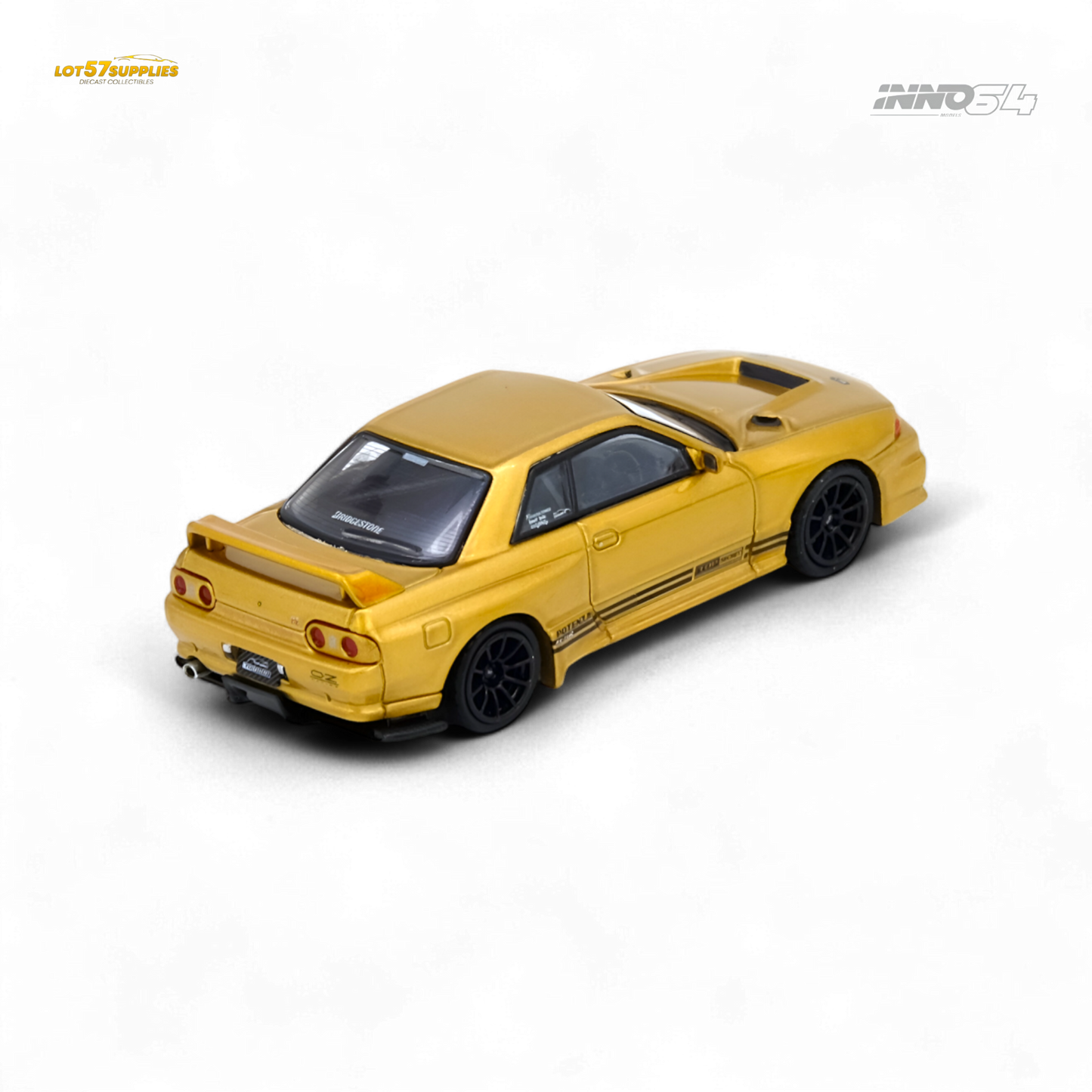 INNO64 Top Secret BNR32 GT-R 650R Gold 1:64 - Evergreen Kings
