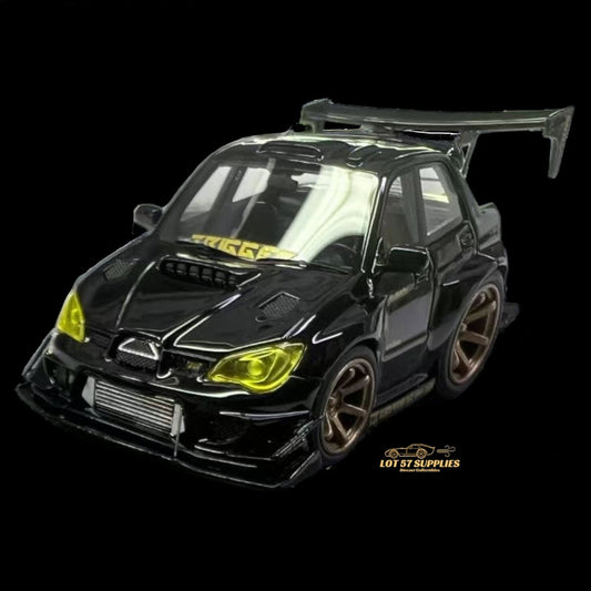 YM Model Subaru Impreza WRX STI Voltex Black Gold 1:64 - Evergreen Kings