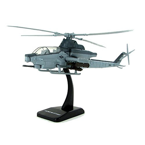 Bell AH-1Z Cobra Helicopter Gray "US Air Force" "Military Mission" Series 1/55 Diecast Model by New Ray
