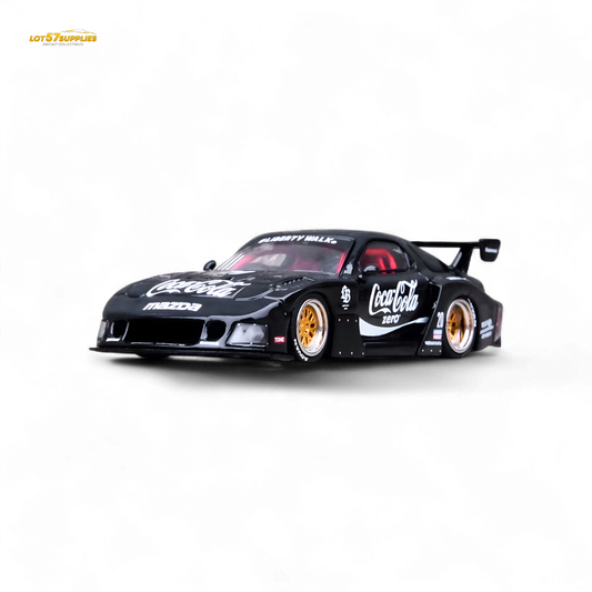 Inno64 Mazda RX-7 LBWK Black 1:64 - Evergreen Kings