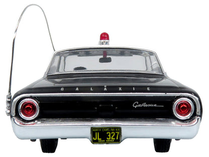 1964 Ford Galaxie 500 Police Car "Mount Airy Mayberry Sheriff" Black and White 1/43 Diecast Model by Iconic Replicas