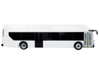 New Flyer Xcelsior Transit Bus Bank White "The Bus & Motorcoach Collection" Limited Edition to 504 Pieces Worldwide 1/43 Model by Iconic Replicas