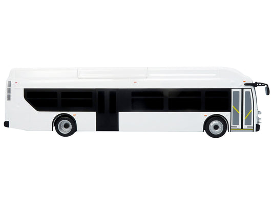 New Flyer Xcelsior Transit Bus Bank White "The Bus & Motorcoach Collection" Limited Edition to 504 Pieces Worldwide 1/43 Model by Iconic Replicas