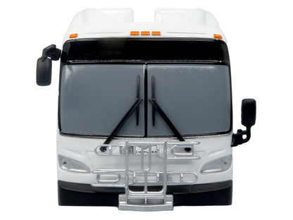 New Flyer Xcelsior Transit Bus Bank White "The Bus & Motorcoach Collection" Limited Edition to 504 Pieces Worldwide 1/43 Model by Iconic Replicas