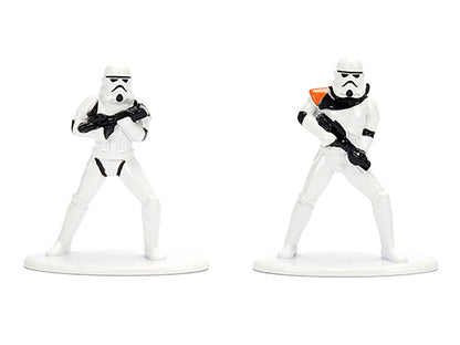 Set of 12 Diecast Figures "Star Wars" Movie Franchise "Nano Metalfigs" Series Diecast Models by Jada