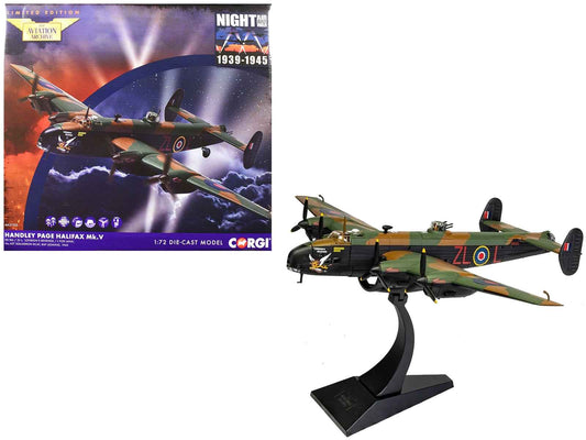 Handley Page Halifax MkV Bomber Aircraft "DK186 London's Revenge - L for Lana No. 427 Squadron RAF Leeming" (1943) Royal Canadian Air Force "The Aviation Archive" Series 1/72 Diecast Model by Corgi