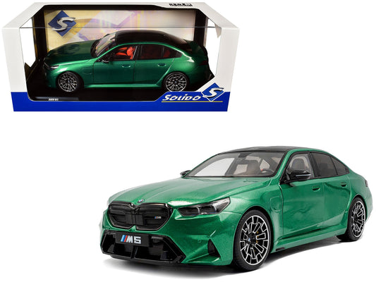 2025 BMW M5 Isle of Man Green Metallic 1/18 Diecast Model Car by Solido