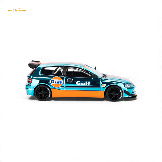 (Pre-Order) ET Model Pandem Civic EG6 Rocket Bunny - Gulf 1:64 - Evergreen Kings
