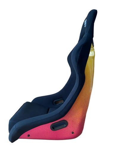 Speedzone Performance LLC SPDZ1 XL Legend Series color shift bucket seats, racing-style automotive seats with vibrant color effects.