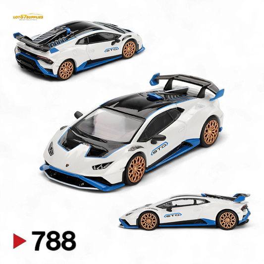 Mini-GT Lamborghini Huracán STO Bianco Asopo 1:64 - Evergreen Kings