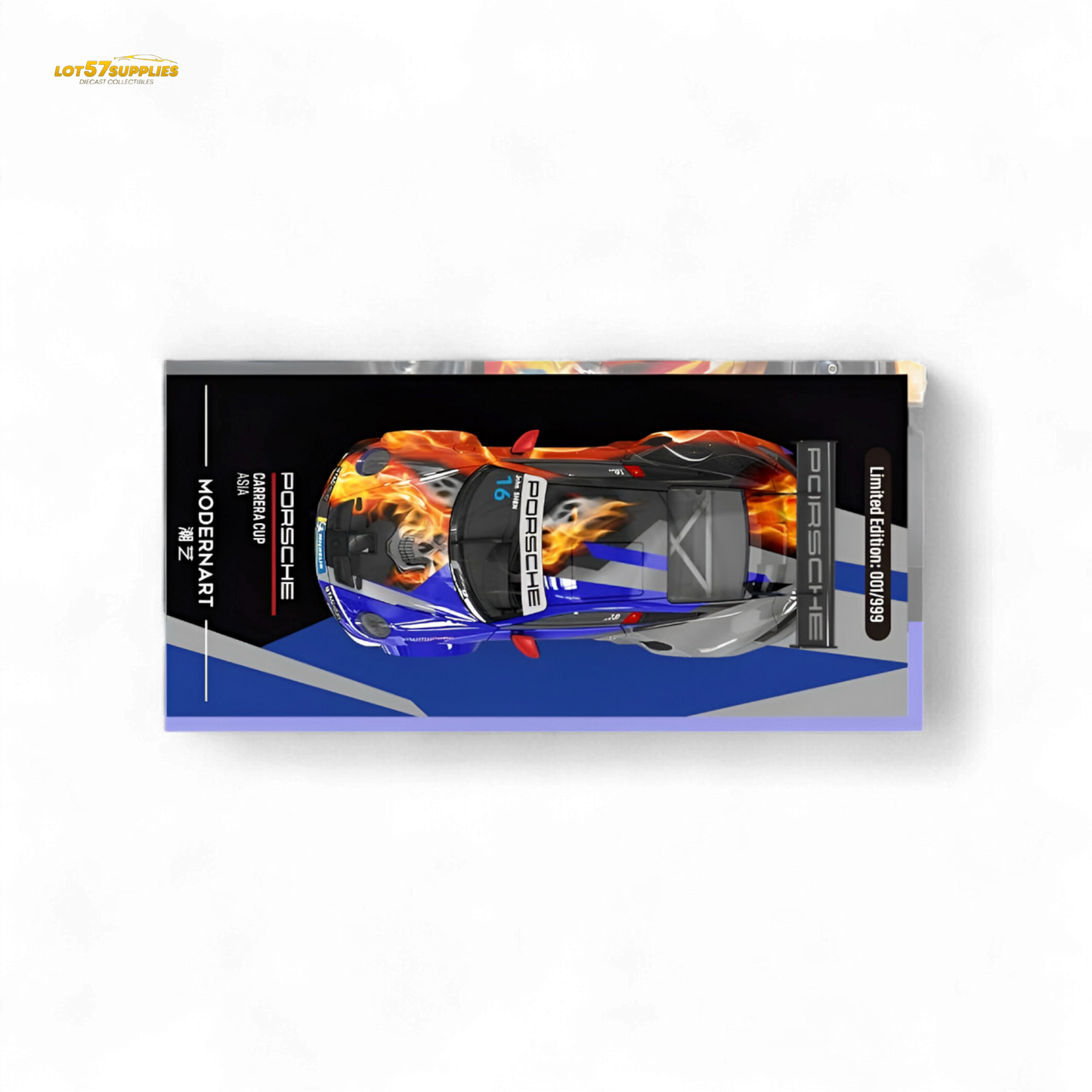 Modernart Porsche 911 GT3 Carrera Cup Asia Masters #16 1:64 - Evergreen Kings