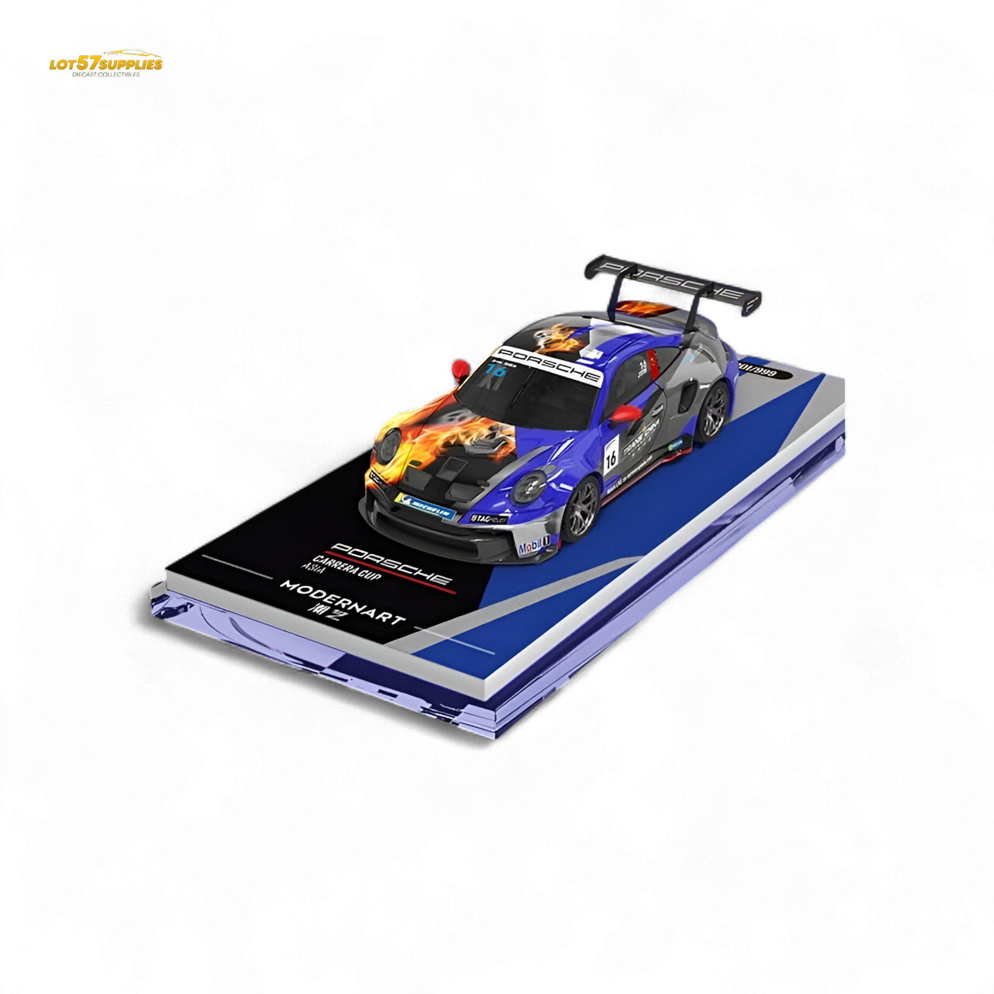 Modernart Porsche 911 GT3 Carrera Cup Asia Masters #16 1:64 - Evergreen Kings