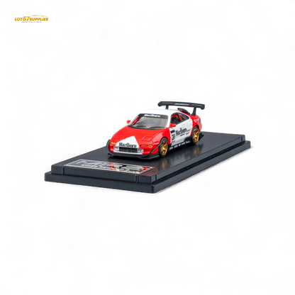 MicroTurbo Toyota MR2 diecast car in Marlboro livery, 1:64 scale, detailed model from Lot57Supplies Diecast Shop.