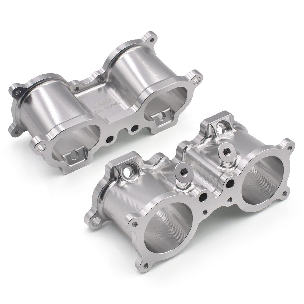 BLOX Racing 5-Axis TGV Delete Kit for Subaru WRX, STI, Legacy, and Forester EJ20/EJ25 intake manifold, with black components.