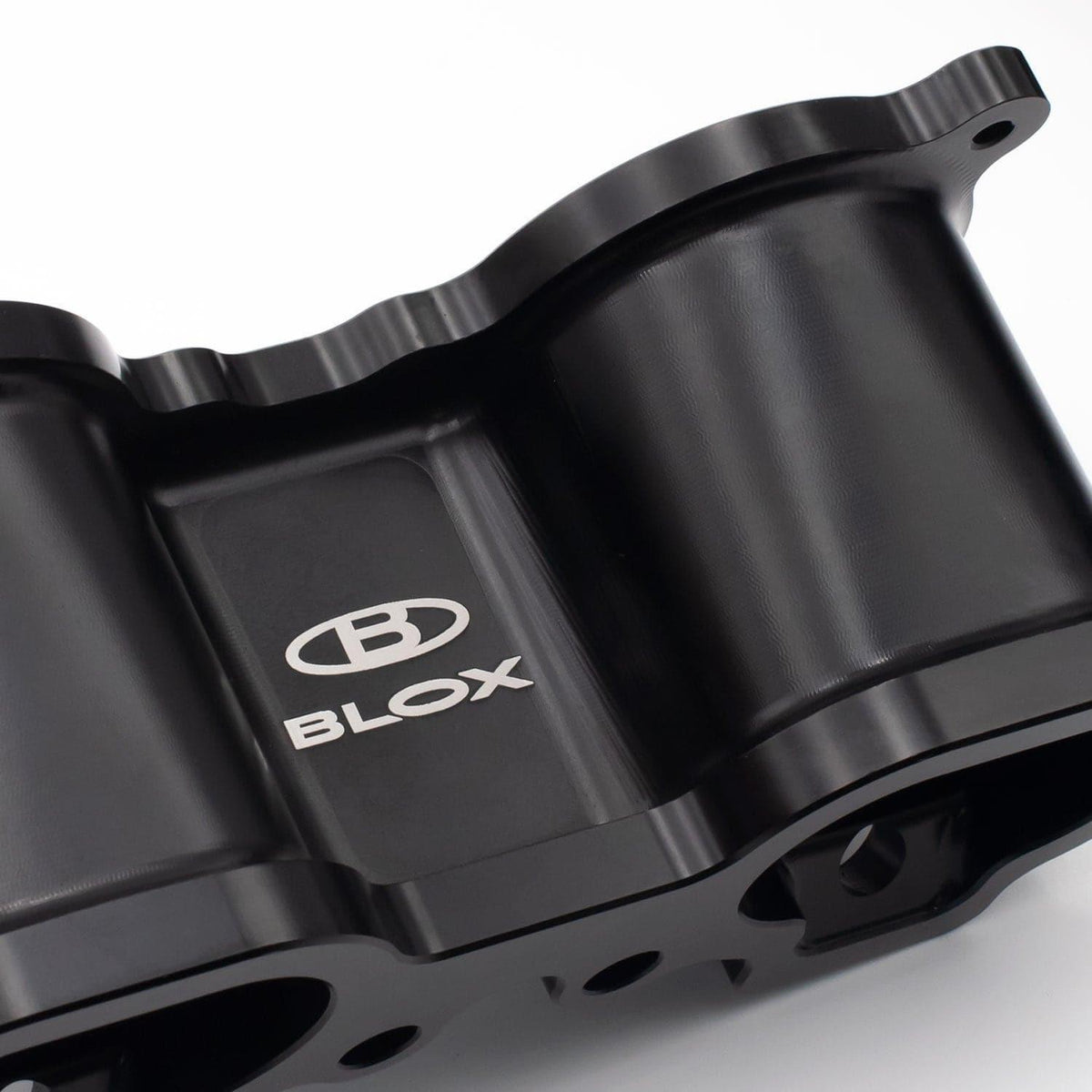 BLOX Racing 5-Axis TGV Delete Kit for Subaru WRX, STI, Legacy, and Forester EJ20/EJ25 intake manifold, shown in the image.