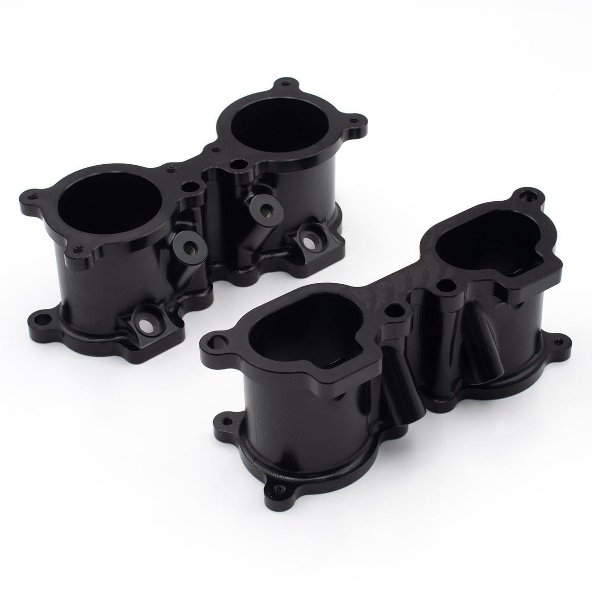 BLOX Racing 5-Axis TGV Delete Kit for Subaru WRX, STi, Legacy, and Forester with EJ20/EJ25 engines, shown with intake manifold.