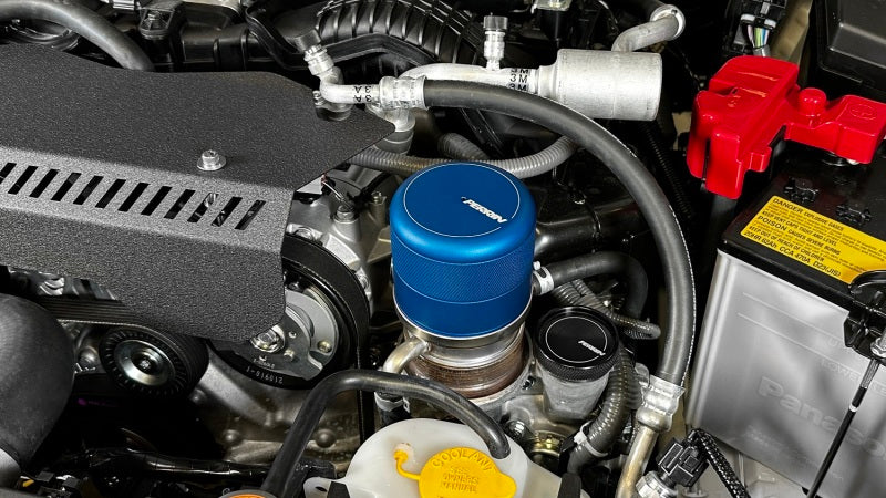 PERRIN blue oil filter cover for Subaru WRX, BRZ, and Toyota GR86 by JDMuscle