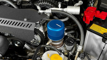 PERRIN blue oil filter cover for Subaru WRX, BRZ, and Toyota GR86 by JDMuscle