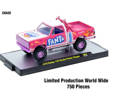 "Sodas" Set of 3 pieces Release 60 Limited Edition to 10000 pieces Worldwide 1/64 Diecast Model Cars by M2 Machines