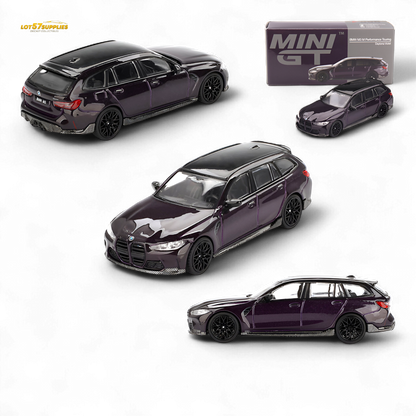 Mini-GT BMW M3 M Performance Touring Daytona Violet 1:64 - Evergreen Kings
