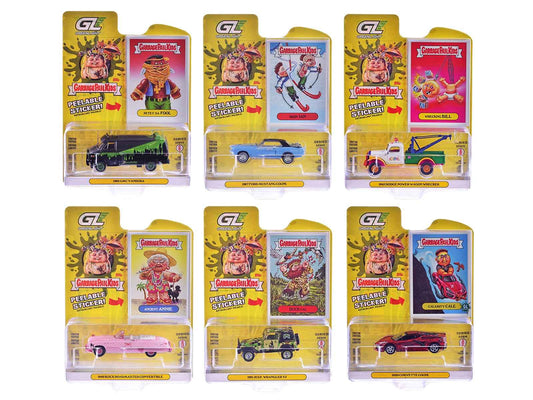 "Garbage Pail Kids" Series #8 Set of 6 pieces 1/64 Diecast Models by Greenlight