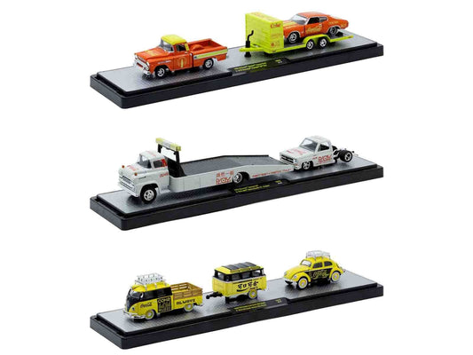 Auto Haulers "Coca-Cola" Set of 3 pieces Release 43 Limited Edition to 6200 pieces Worldwide 1/64 Diecast Models by M2 Machines