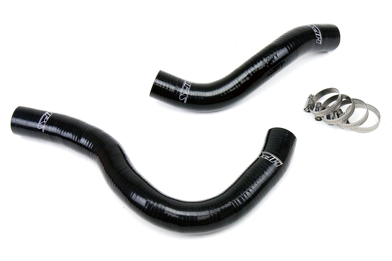 FR SPORT silicone radiator coolant hose kit for Honda 2002-2005 Civic Si, black hoses with reinforced fittings.