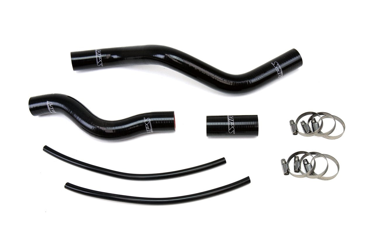 FR SPORT silicone radiator coolant hose kit for Honda Civic 1.7L AT, includes black hoses for engine cooling system.