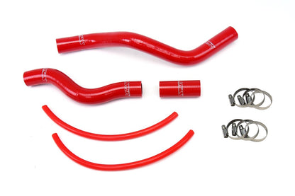 FR SPORT red silicone radiator coolant hose kit for Honda Civic 1.7L 2001-2005, includes multiple hoses for engine cooling system.