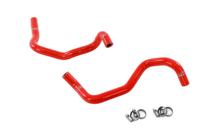 FR SPORT HPS Silicone Heater Coolant Hose Kit for 2008-2014 Subaru WRX STI 2.5L Turbo, red HVAC heater hose set.