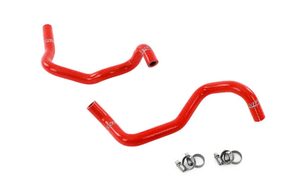FR SPORT HPS Silicone Heater Coolant Hose Kit in red for 2008-2014 Subaru WRX STI 2.5L Turbo, HVAC heater hose set.
