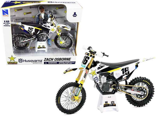 Husqvarna FC450 #16 Zach Osborne "Rockstar Energy Drink" 1/12 Diecast Motorcycle Model by New Ray