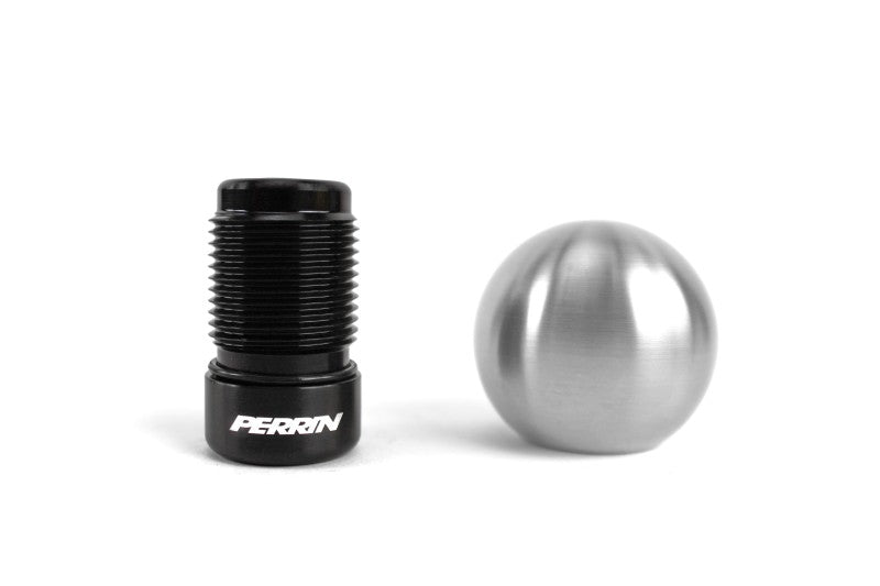JDMuscle PERRIN 04-21 STI ball shift knob for manual transmission, featuring a sleek design and ergonomic grip.