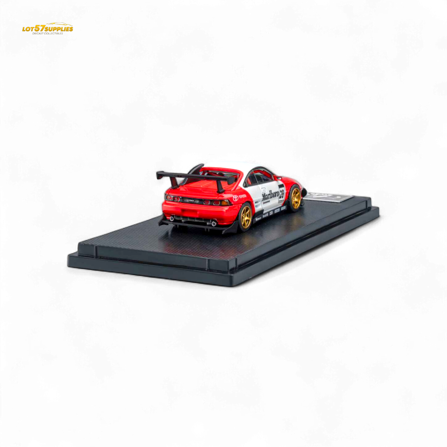 Pre-order MicroTurbo Toyota MR2 diecast model in Marlboro livery, 1:64 scale, by Lot57Supplies Diecast Shop.
