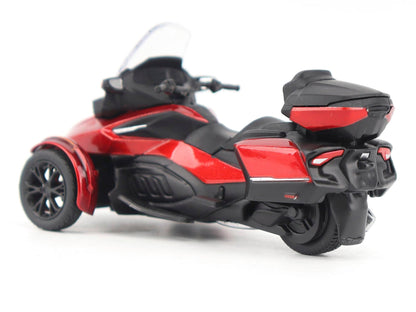 Can-Am Spyder RT Limited 3-Wheel Motorcycle Deep Marsala Red Metallic with Driver Figure 1/32 Diecast Model by BRP Models