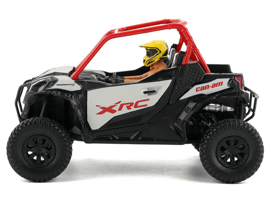Can-Am Maverick Sport XRC 1000R Red and Gray with Driver Figure 1/32 Diecast Model by BRP Models