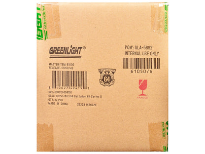 "Battalion 64" Series 5 Set of 6 pieces 1/64 Diecast Models by Greenlight