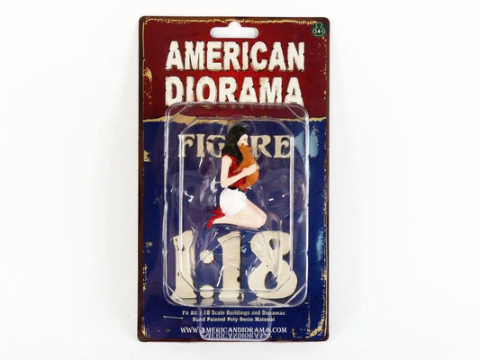 "Girls Night Out" Gigi with Cat Figurine for 1/18 Scale Models by American Diorama