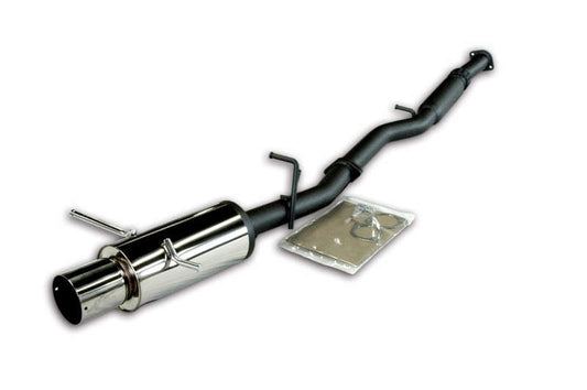 FR SPORT HKS high power exhaust system kit for Subaru Impreza WRX/STI 02-07, showing the stainless steel exhaust components