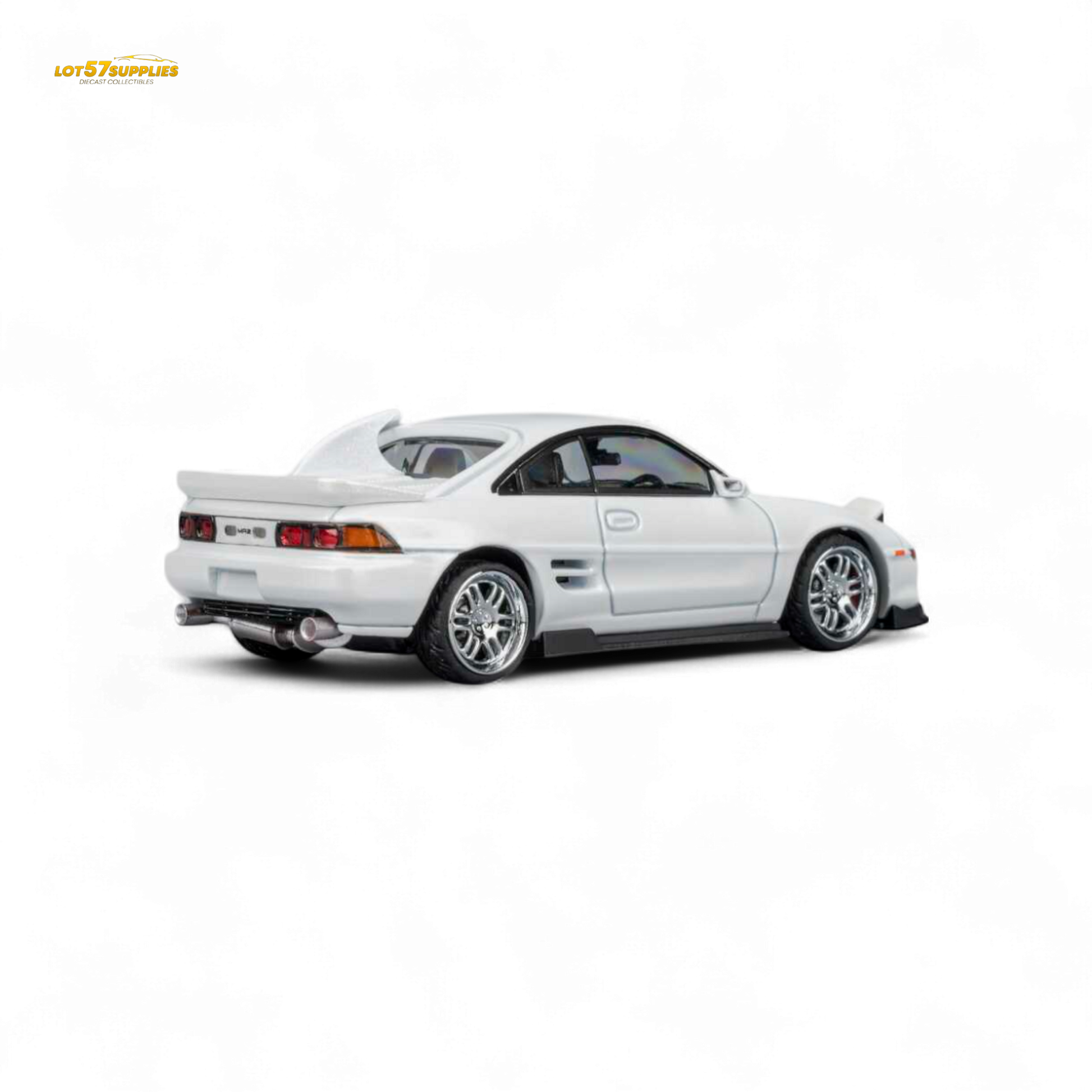 White 1:64 scale Toyota MR-2 SW20 Revision 4 V2 diecast model by Lot57Supplies Diecast Shop