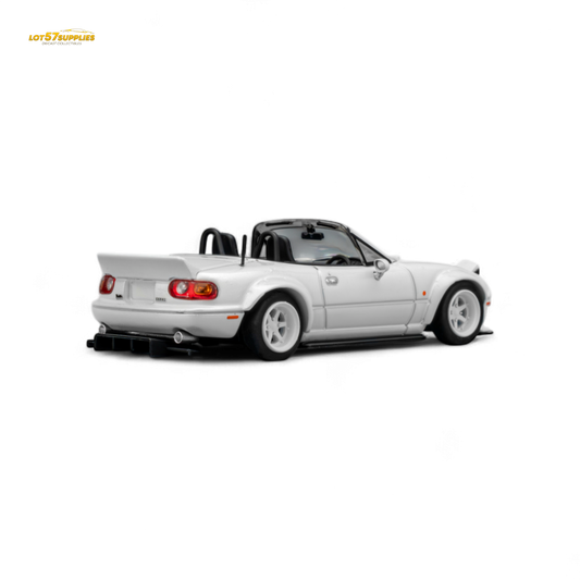 Microturbo Custom MX5 Rocket Bunny Metallic White 1:64 - Evergreen Kings