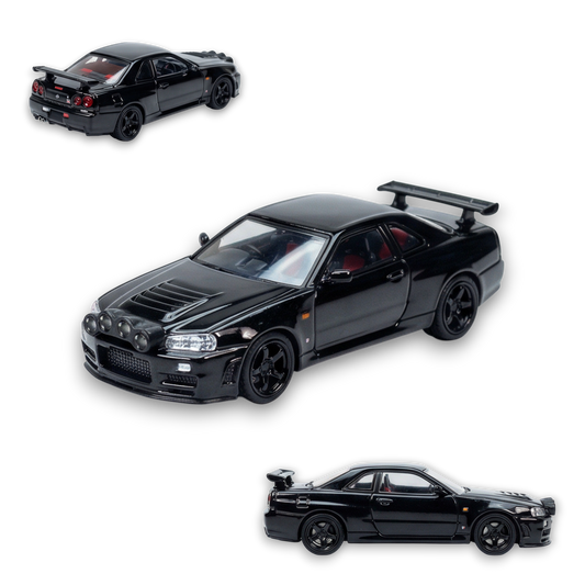ストリートウェポン 日産 R34 GT-R ブラックスノードリフト 1:64