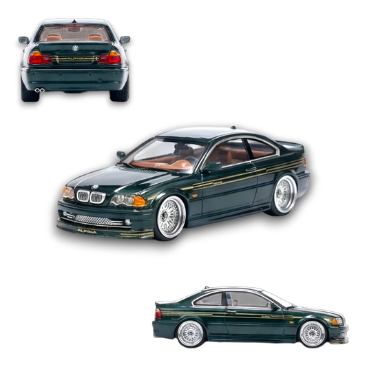 YM Model BMW E46 Alpina B3 British Green 1:64 - Evergreen Kings
