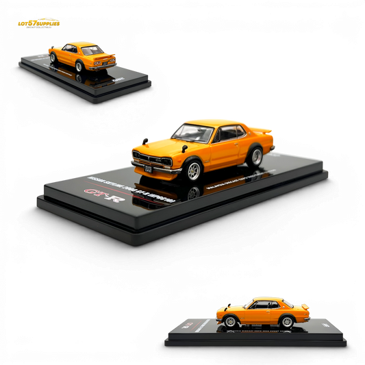 Inno64 Nissan Skyline 2000 GT-R KPGC10 Orange 1:64 - Evergreen Kings