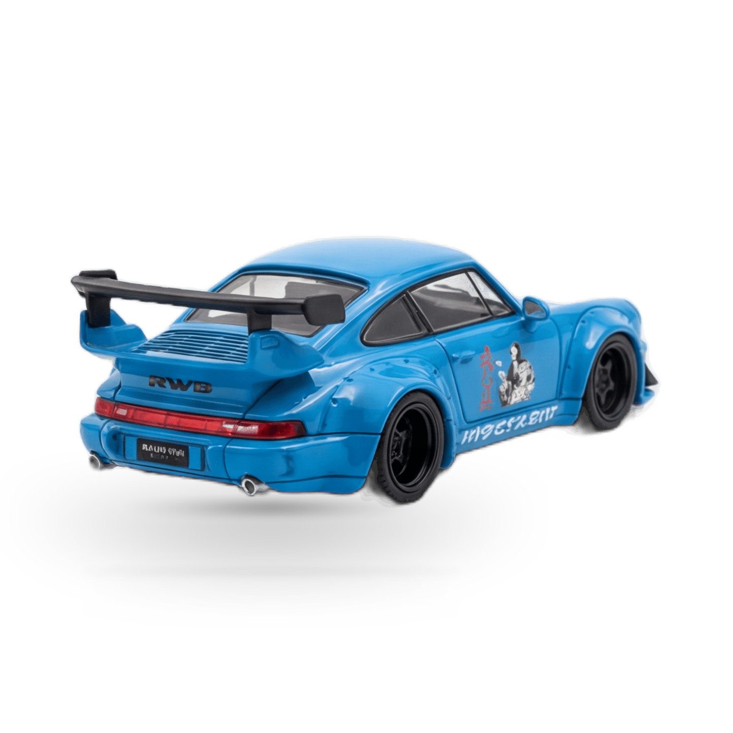 Blue Porsche 911 964 RWB Mini Diecast Car by Lot57Supplies, detailed 1:64 scale model from the Porsche collection.