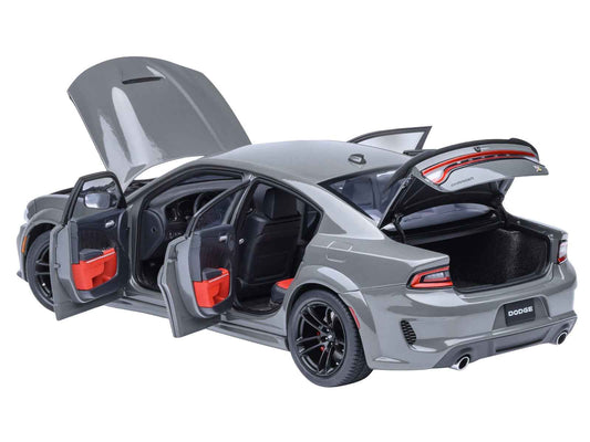 Dodge Charger Scat Pack Widebody Destroyer Gray 1/18 Model Car by Autoart