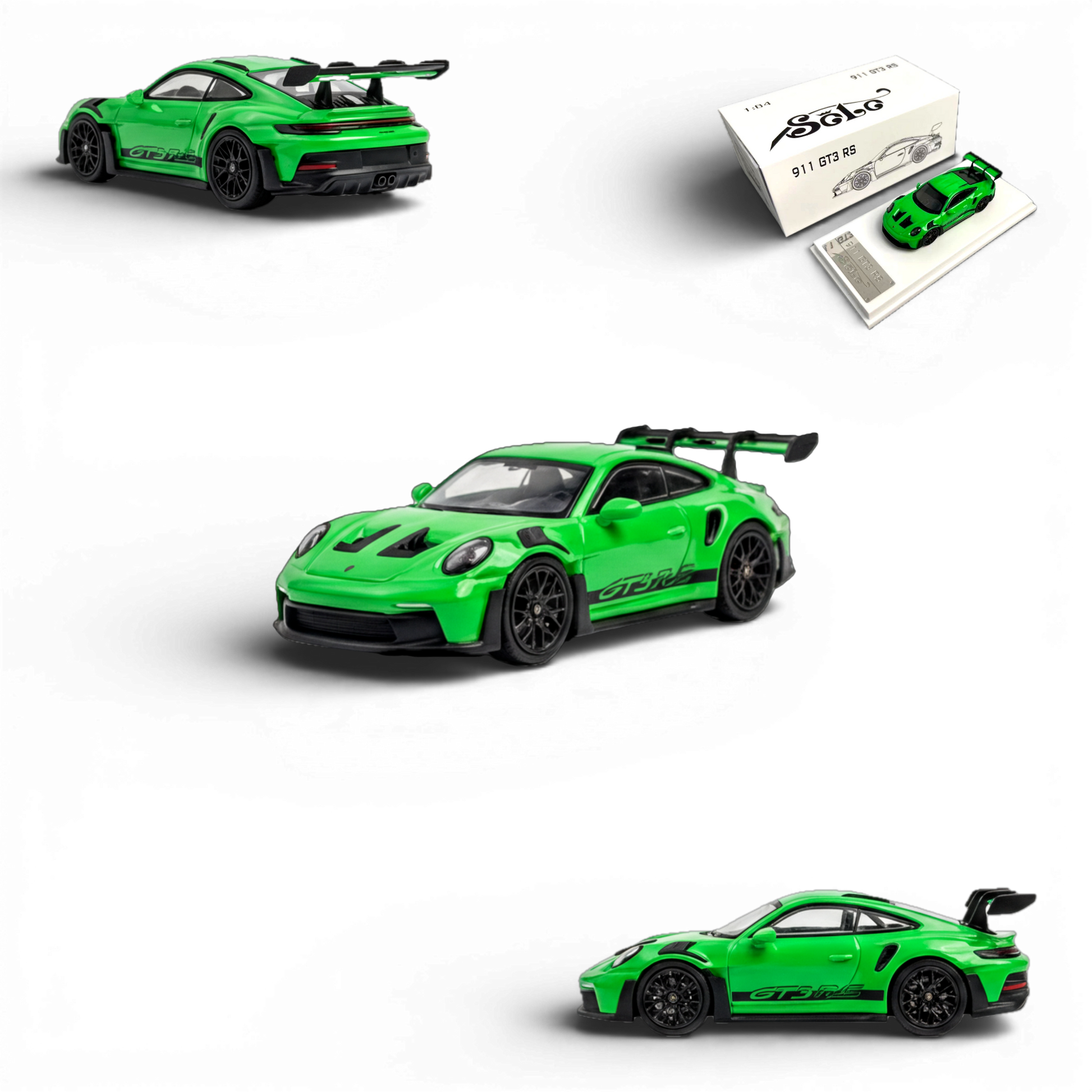 SOLO Porsche 911 992 GT3 RS Lizard Green 1:64 - Evergreen Kings